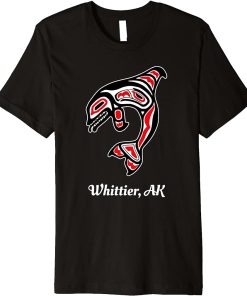 Native American Dutch Harbor AK Red Orca Killer Whale Premium T-Shirt