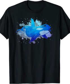 Orca Killer Whale Dolphin Retro Vintage Artistic Orca Whale T-Shirt