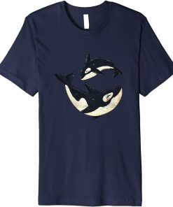 Cute Dolphins Whales Orca Whale Design Orcas Boys Girls Premium T-Shirt