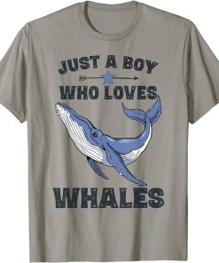 Funny Whale Shirt Gifts for Boys Whales Lover Shirts T-Shirt