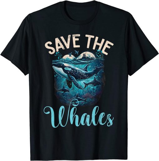 Whales Watch Dolphin Pottwhal Funny Saying Orca Whale T-Shirt