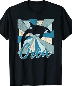 Retro Orca Whale T-Shirt T-Shirt