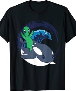 Alien Orca Whale Extraterrestrials - Funny Alien Orca T-Shirt